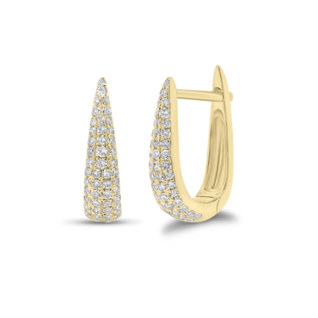 Gold Earrings With Diamonds